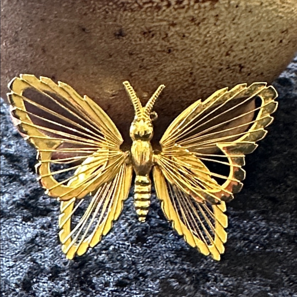 Monet Butterfly Brooch